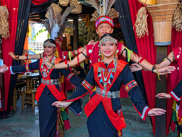 Malaysia traditional dance performance on stage