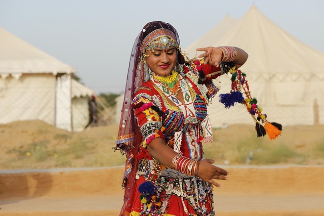 Traditional Kalbelia dance performance at Rajasthan cultural event