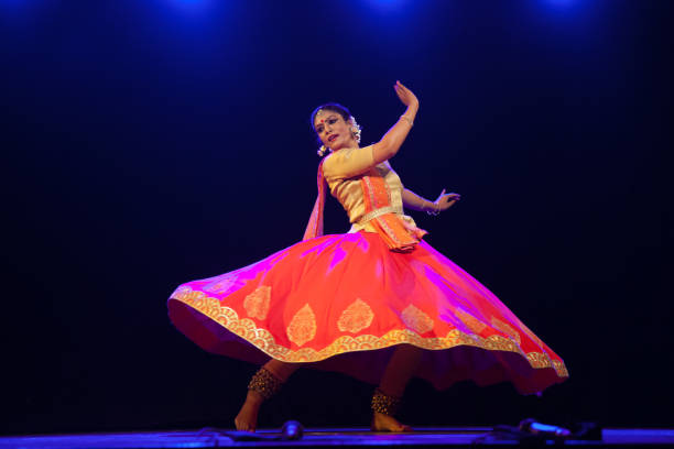Kathak performance at cultural festival celebration