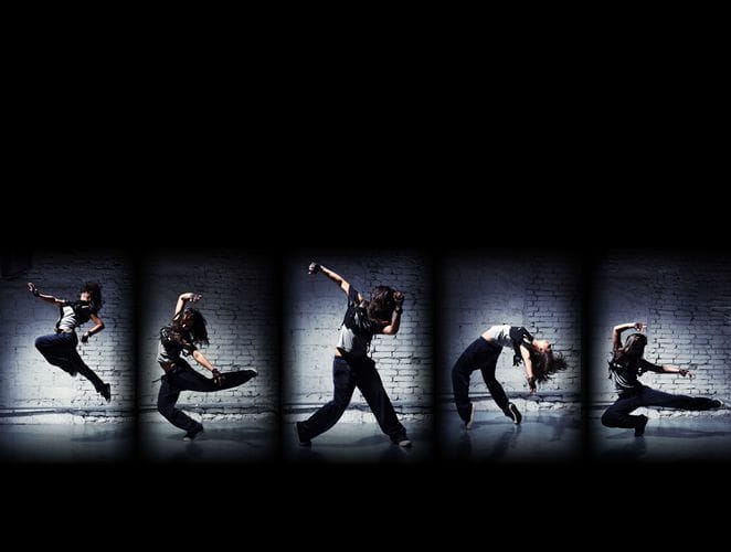 Aggressive Krump dance at music festival