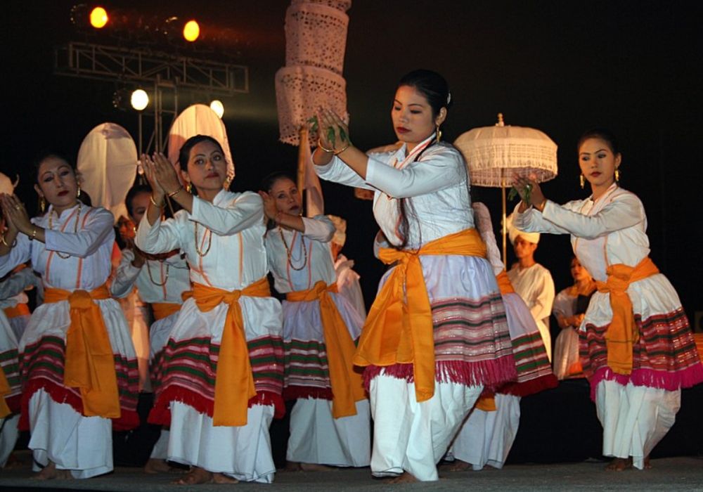 Lai Haraoba festival procession and ritual dance performance in Manipur