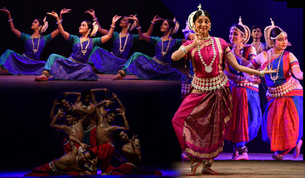 Odissi classical dance performance with authentic poses and expressions