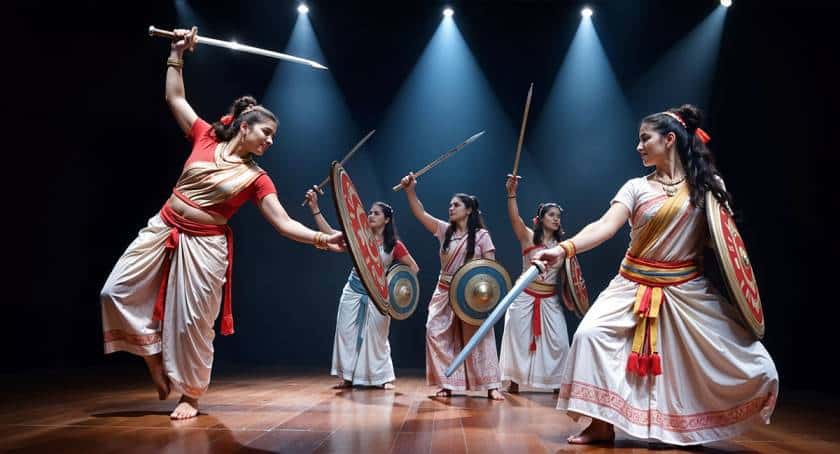 Paika martial dance performance at cultural event