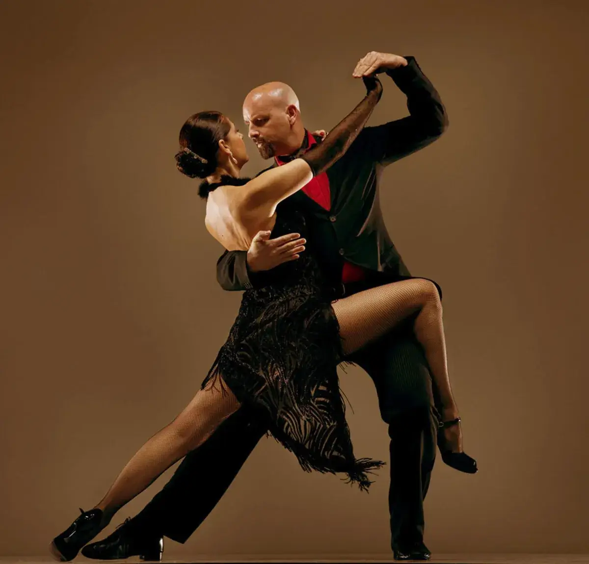 Professional Argentine Tango dancers performing passionate dance at luxury event