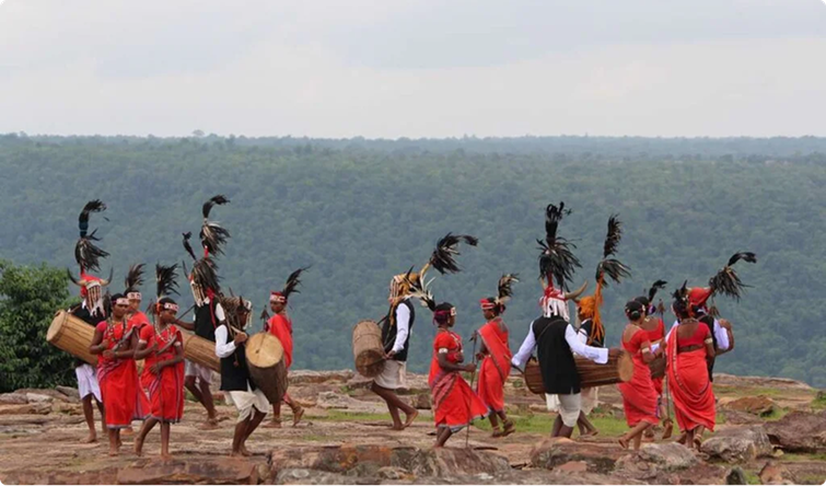 Traditional cultural dance festival celebration